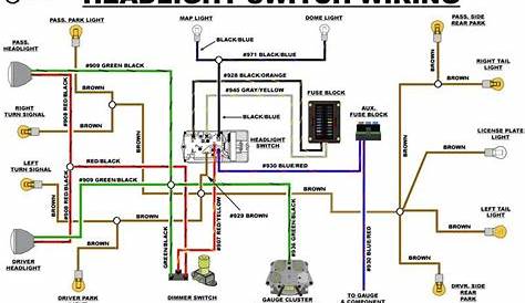 schematic ford headlight switch wiring diagram