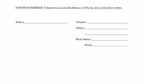 Free Printable Liability Waiver Form - Printable Forms Free Online