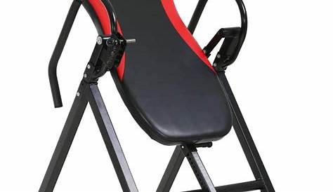 Inversion Table With 5 Fixed Angle Adjustment Holes Foldable Inversion