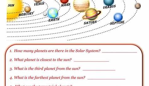 Solar System Reading Comprehension Worksheets
