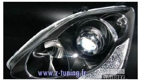 HONDA CIVIC 2004 black front headlights