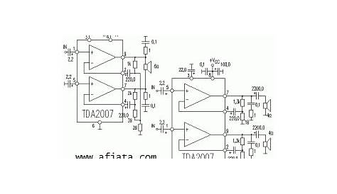 Audio Amplifier Circuit using TDA2007 | Electronic Circuit Diagram and