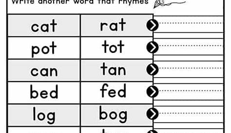 reading kindergarten worksheets
