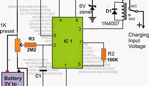 Li-Ion Battery Charger Circuit Using IC 555