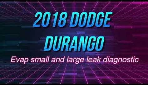 How to fix codes P0455, P0456 on a 2018 Dodge durango using Autel