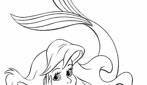 little mermaid coloring pages printable