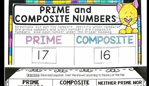Prime And Composite Numbers Worksheets 4Th Grade