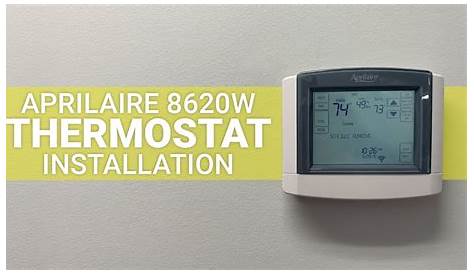 Aprilaire 8620W Thermostat Installation | WiFi Control - YouTube