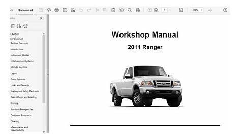 See Manual Ford Ranger