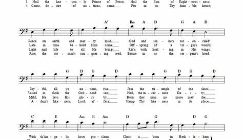 Hark The Herald Angels Sing Lyrics And Piano Chords - LyricsWalls