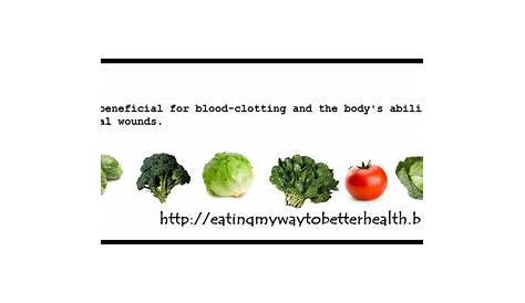 Vitamin K Food Chart | Food charts, Health food, Vitamins