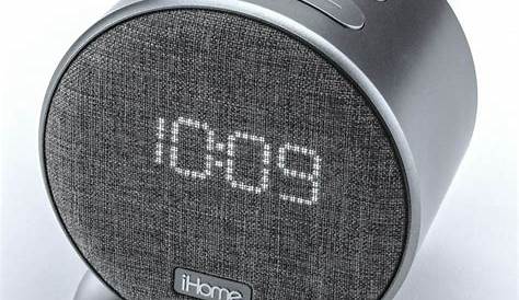 iHome Bluetooth Speaker Alarm Clock with USB Charging - Grey - Walmart