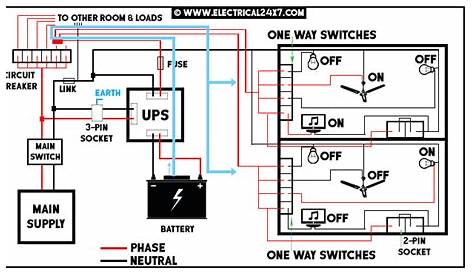 ups wiring diagram for control unit