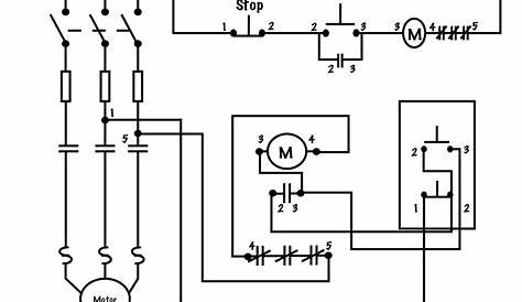 electric motor schematic diagram