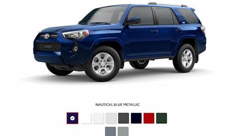 blue 1996 toyota 4runner colors of paint in