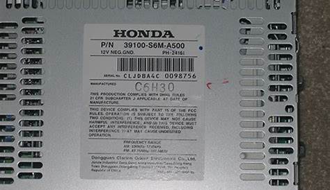 How To Enter Radio Code Honda Civic 2004 : Used 2004 Honda Civic For