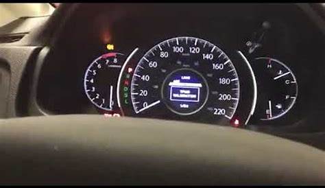 2015 Honda CRV TPMS calibration - YouTube