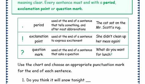grammar and punctuation practice worksheets