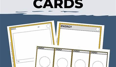 DIY Pokemon Card Templates {Free Printable!} | Diy pokemon cards