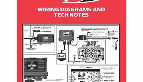 MSD Ignition, Wiring Diagrams and Tech Notes Book - Competition Products