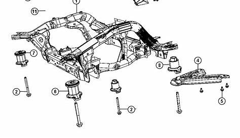 Jeep Grand Cherokee Cradle. Front suspension. Module - 52124634AN | Libertyville IL