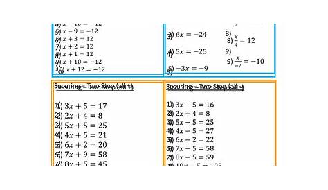 solve system of equations worksheets