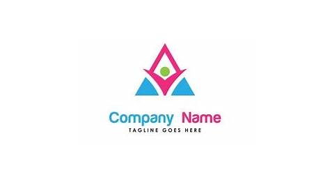 Triangle People Care Logo Vector: vector de stock (libre de regalías