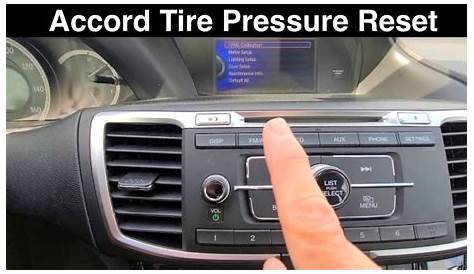 2021 honda accord tire pressure display