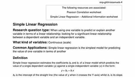 linear regression solved examples pdf
