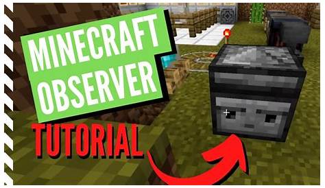 what does the observer do in minecraft