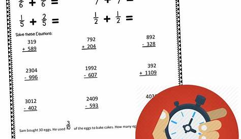 fun math worksheets for 4th grade