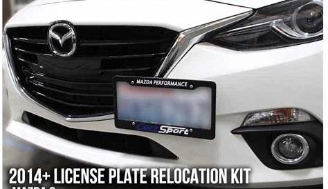 License Plate Relocation | Mazda 3,