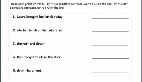 2nd grade editing worksheets free fix it up sentences - sentence