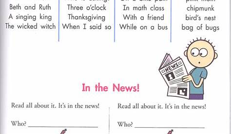 mad libs for 1st graders