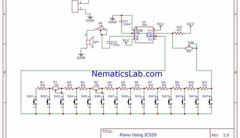 How to make a DIY Piano using IC555 timer - NematicsLab | Project