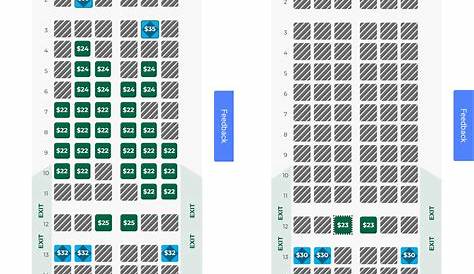 frontier airlines airbus a320 seating chart