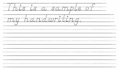 handwriting worksheet for grade 2