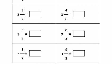 turning improper fractions into mixed numbers worksheets