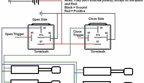 door lock switch wiring diagram