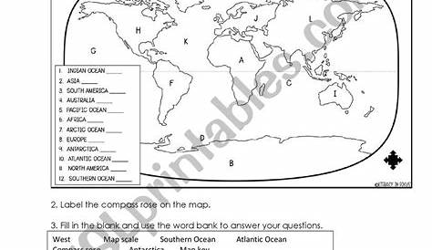 Scale On A Map Worksheets