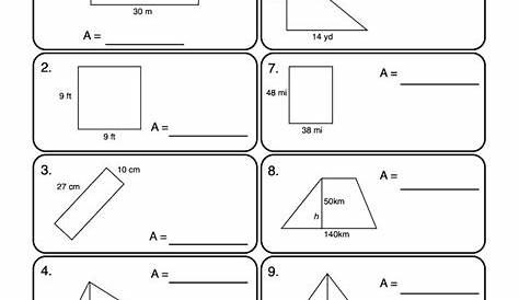 Finding Different Shapes Area Worksheet - Have Fun Teaching