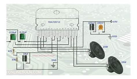 TDA7297 Dual bridge amplifier 15W+15W Circuit diagram | TDA7297 IC