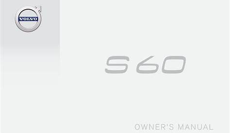 volvo s60 owners manual