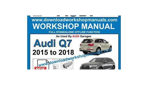 audi q7 owner's manual