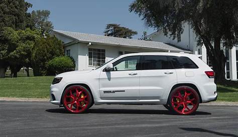 jeep grand cherokee white with black rims