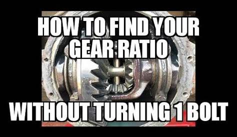 Easiest way to find a rear end gear ratio - YouTube