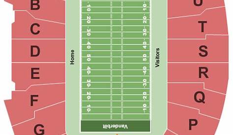 Vanderbilt Stadium Seating Chart & Maps - Nashville