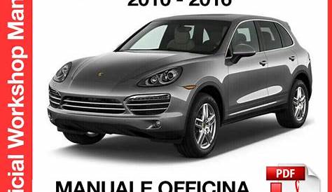 Workshop Manual Porsche Cayenne 92A (2010-2016) (EN)
