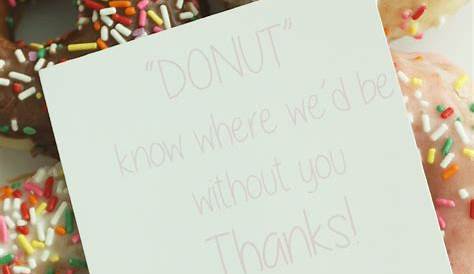 Donut Printable for Teacher Appreciation Week | Skip To My Lou