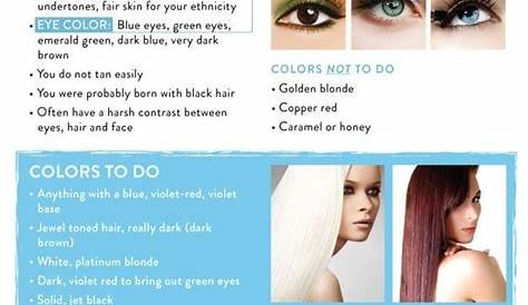 hair color skin tone chart